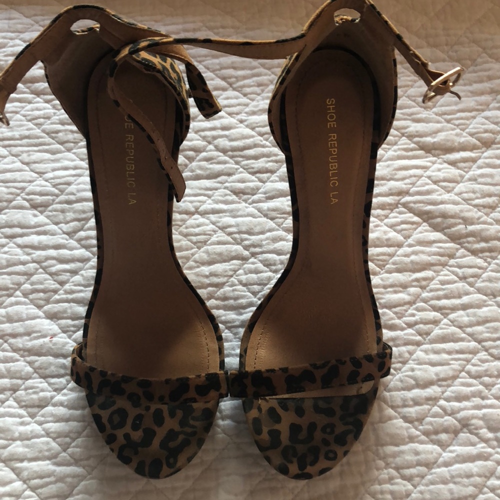 Cheetah print heels